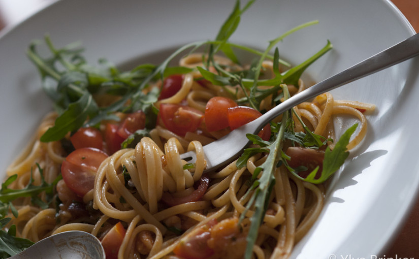 Eine Woche voller neuer Rezepte #3: Pasta mit Garnelen