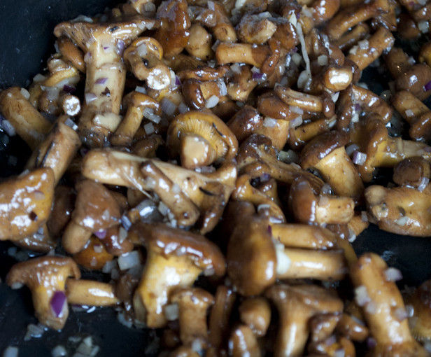 Man muss sich nur mal trauen: Gebratene Wachteln im Speckmantel mit Pilz-Bruscetta und der leckersten Sauce die man sich vorstellen kann!