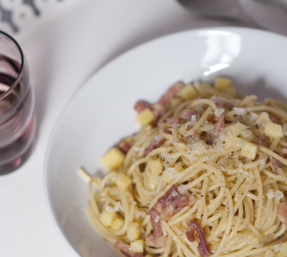 Wenn mal „nix mehr im Haus ist“: Spaghetti mit Kartoffeln – Spaghetti e patate