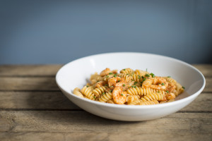 Pasta with Shrimps and Tomato Sauce
